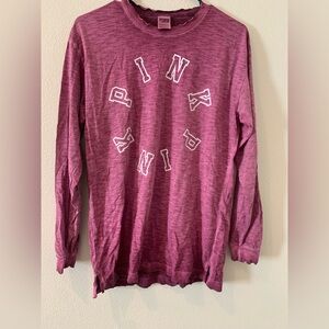 PINK Victoria's Secret Berry Long Sleeve Top